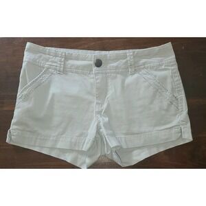 BKE Buckle Chino Shorts Womens Size 27 Gray  inseam 3 Pocketing stitch thread